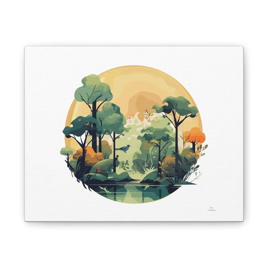 Tranquil Nature Canvas Print - Serene Landscape Wall Art