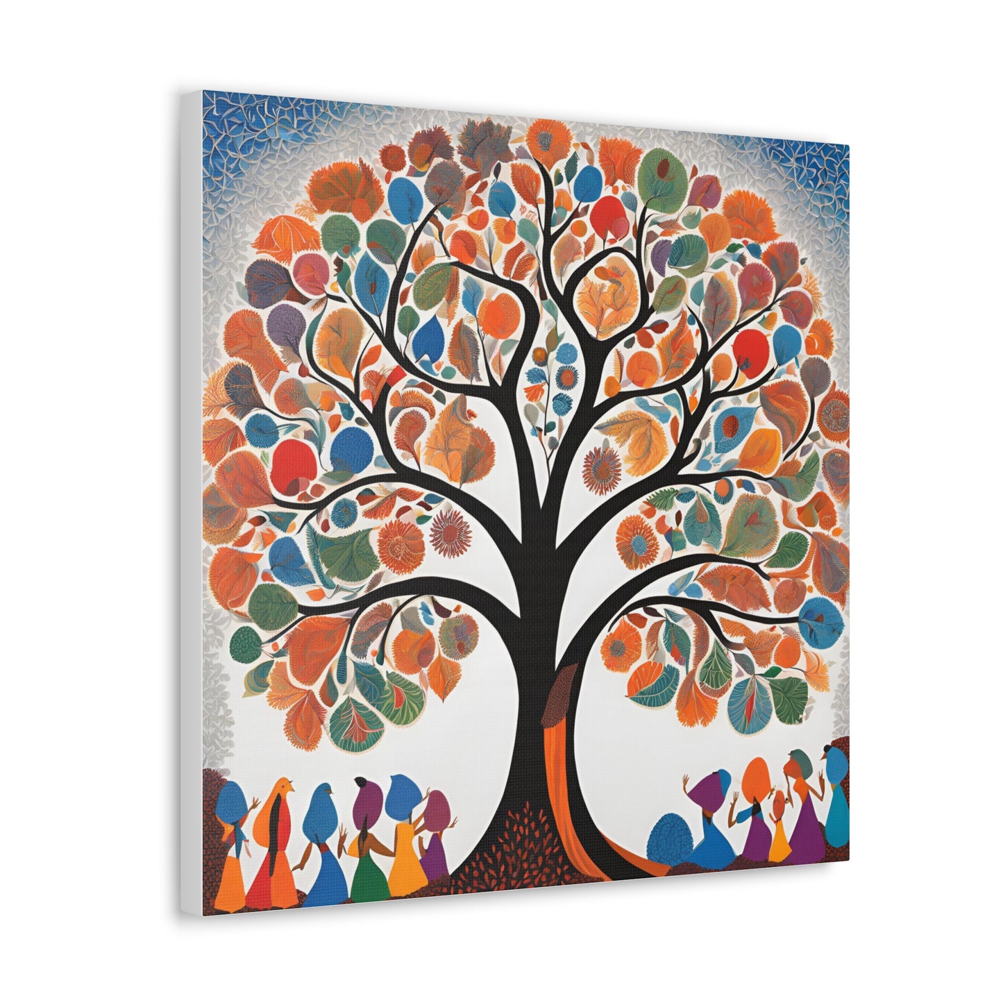 Vibrant Tree of Life Canvas Gallery Wrap