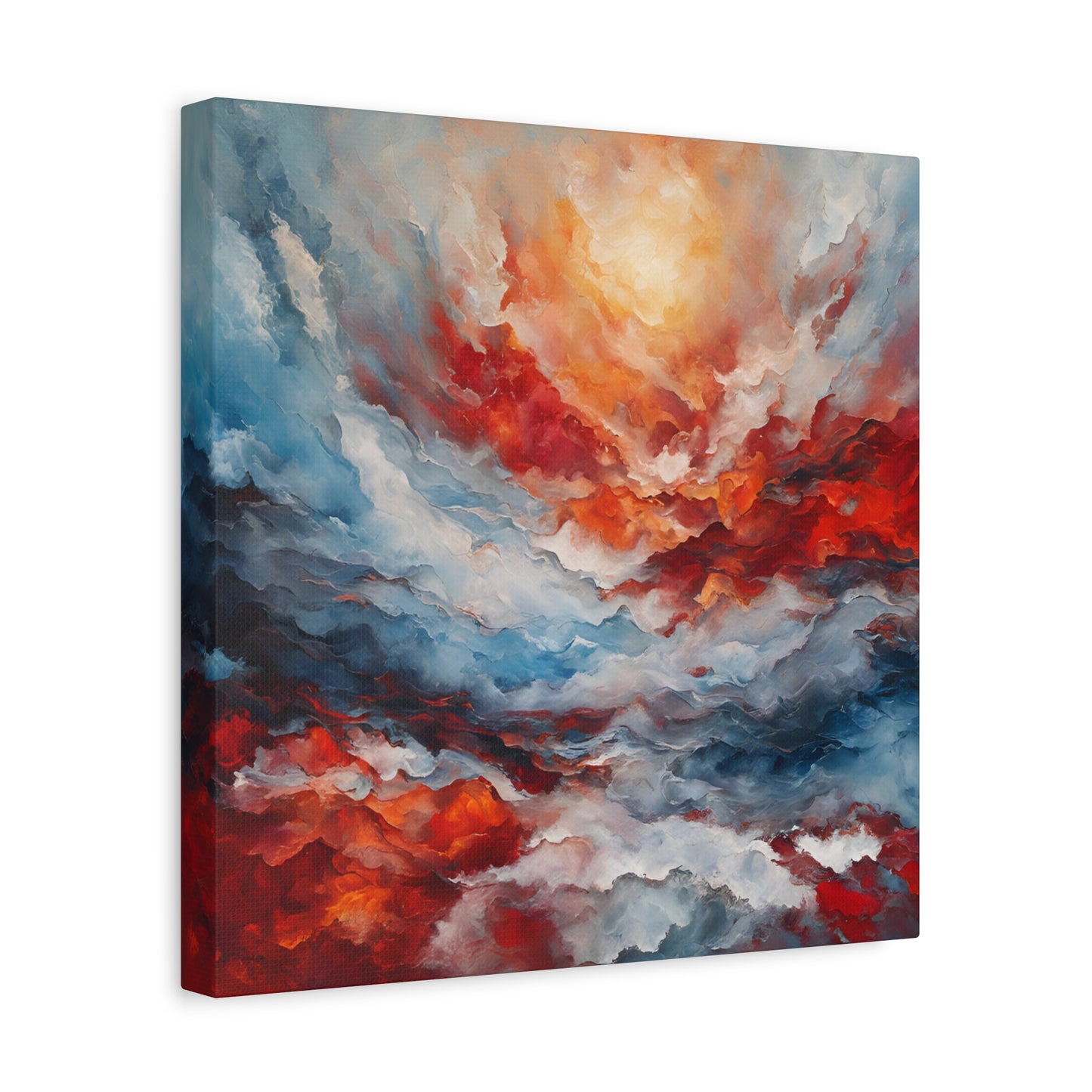 Vibrant Abstract Canvas Art - Wave of Color