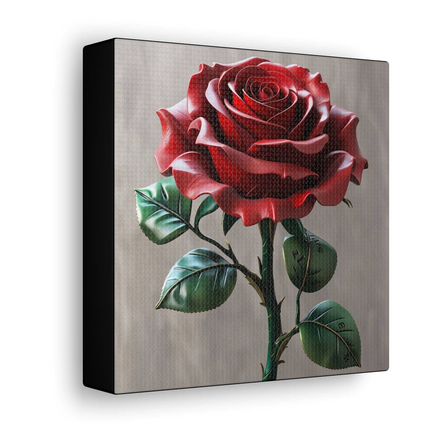 Elegant Rose Canvas Gallery Wrap - Timeless Floral Wall Art for Home Decor