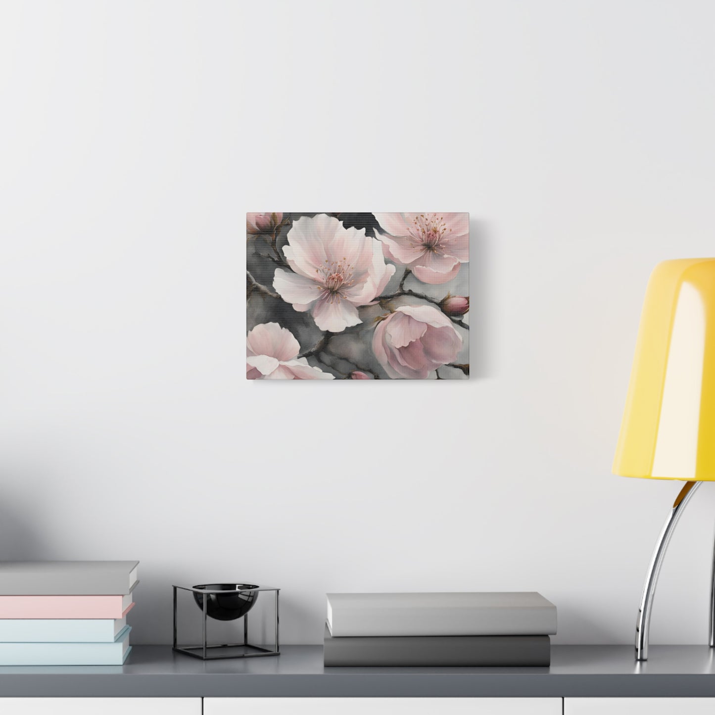 Cherry Blossom Matte Canvas Art – Elegant Floral Wall Décor | Crafted Canvass