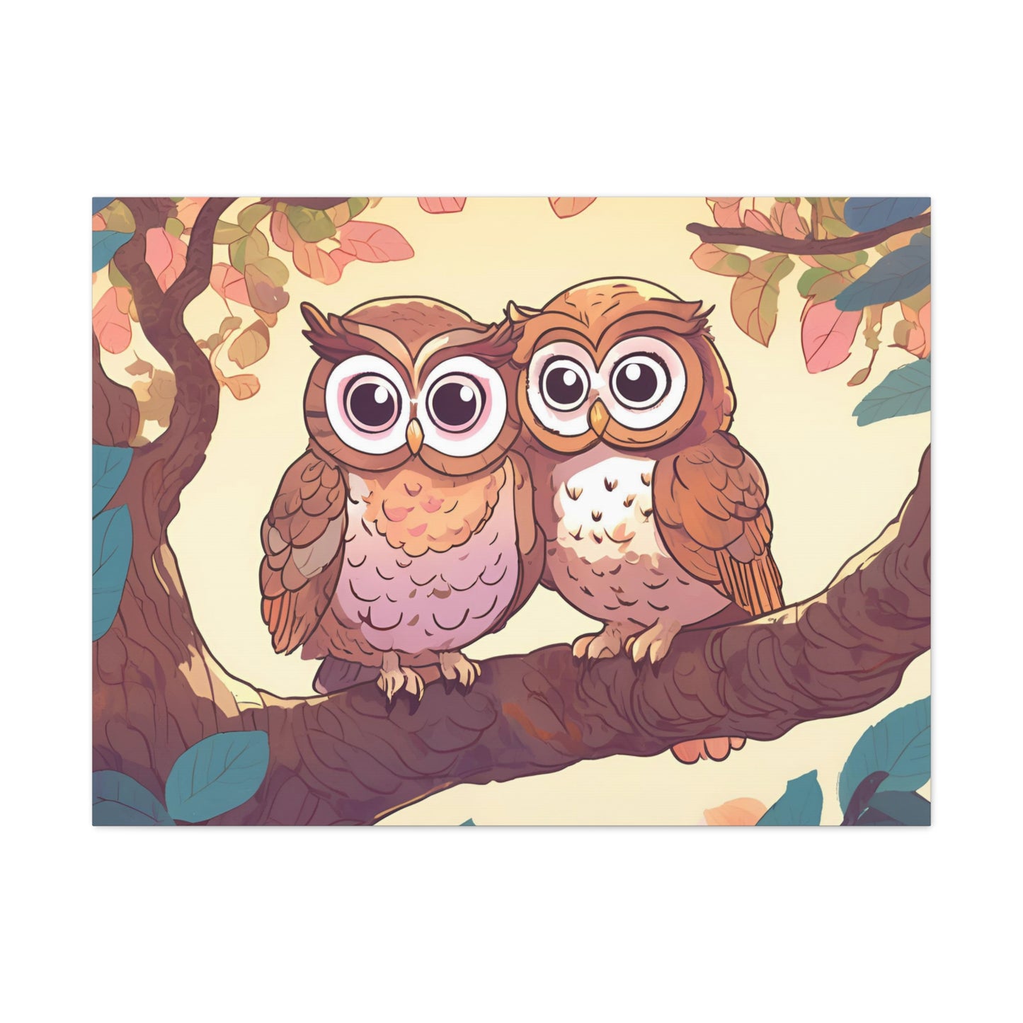 Charming Owl Canvas Gallery Wrap - Perfect Wall Art for Nature Lovers