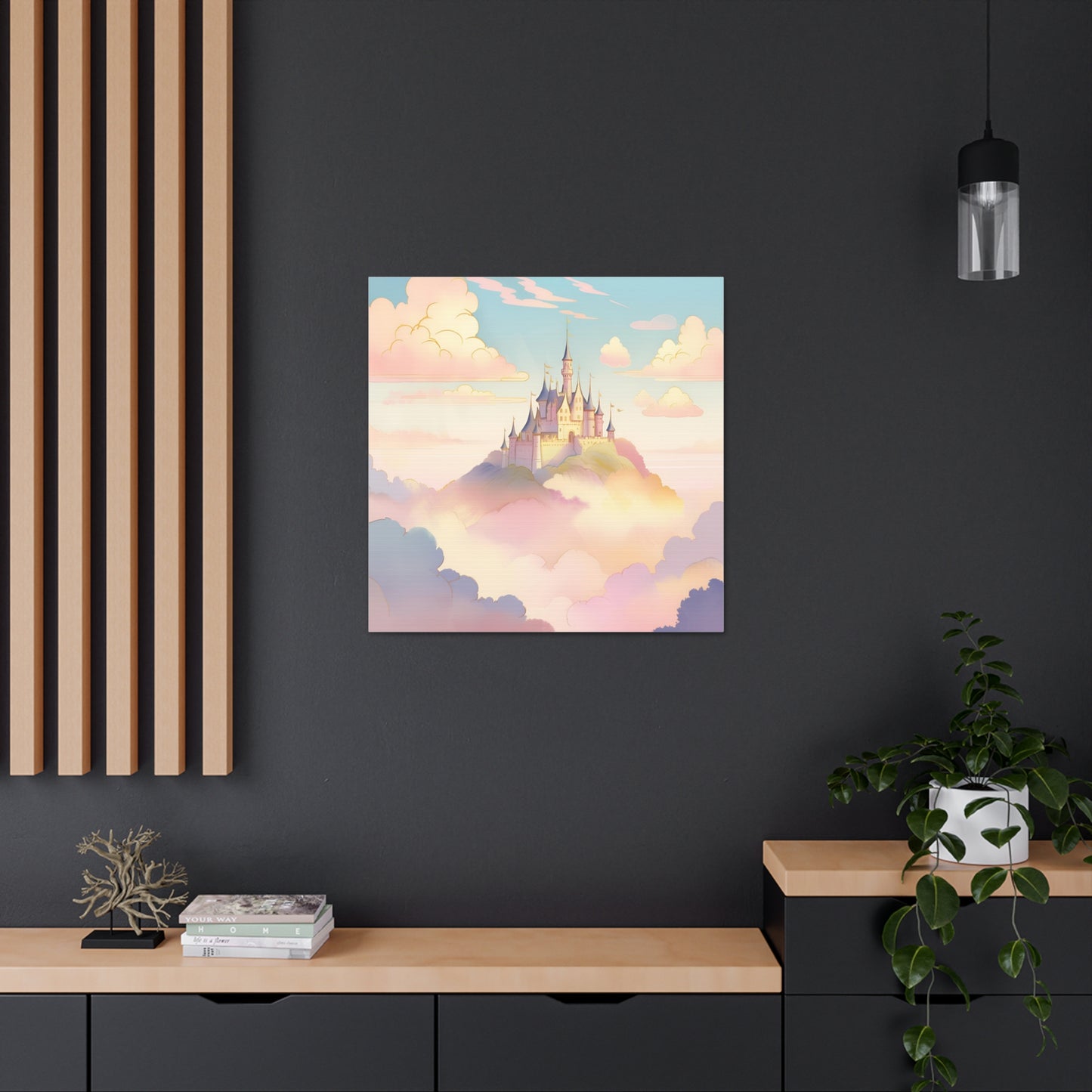 Magical Castle Canvas Gallery Wrap – Enchanting Wall Art for Dreamy Decor