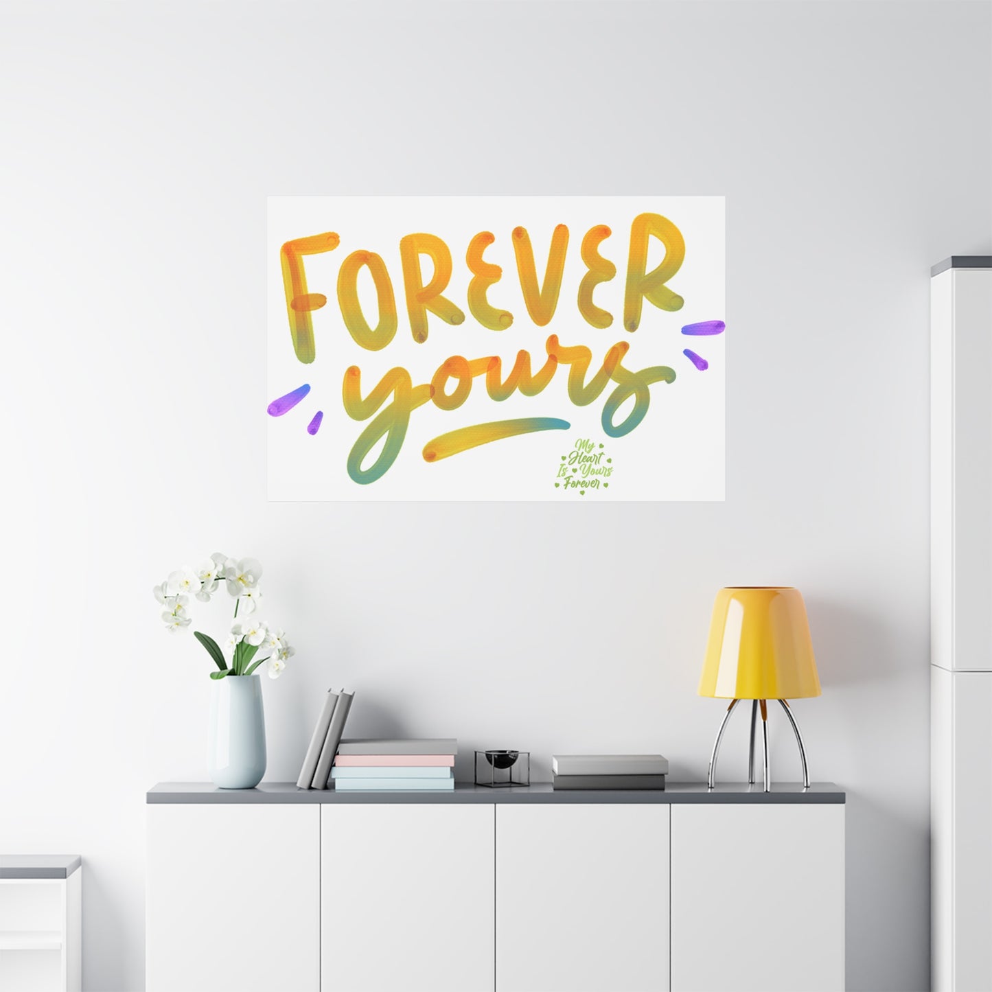 Forever Yours Canvas Art Gift For Special One