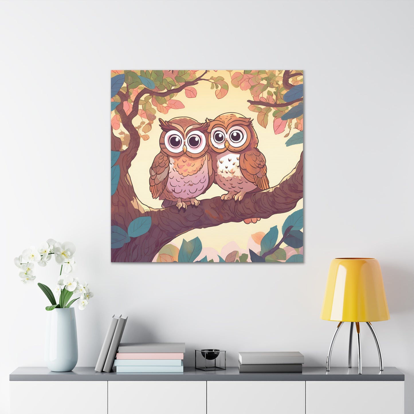 Charming Owl Canvas Gallery Wrap - Perfect Wall Art for Nature Lovers