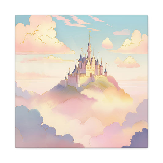 Magical Castle Canvas Gallery Wrap – Enchanting Wall Art for Dreamy Decor