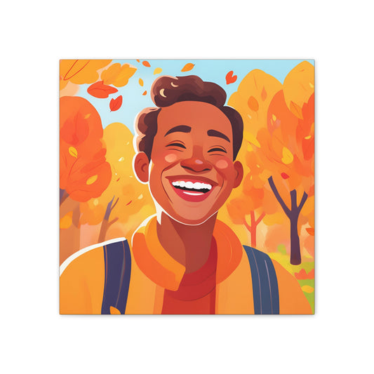 Cheerful Autumn Canvas Art