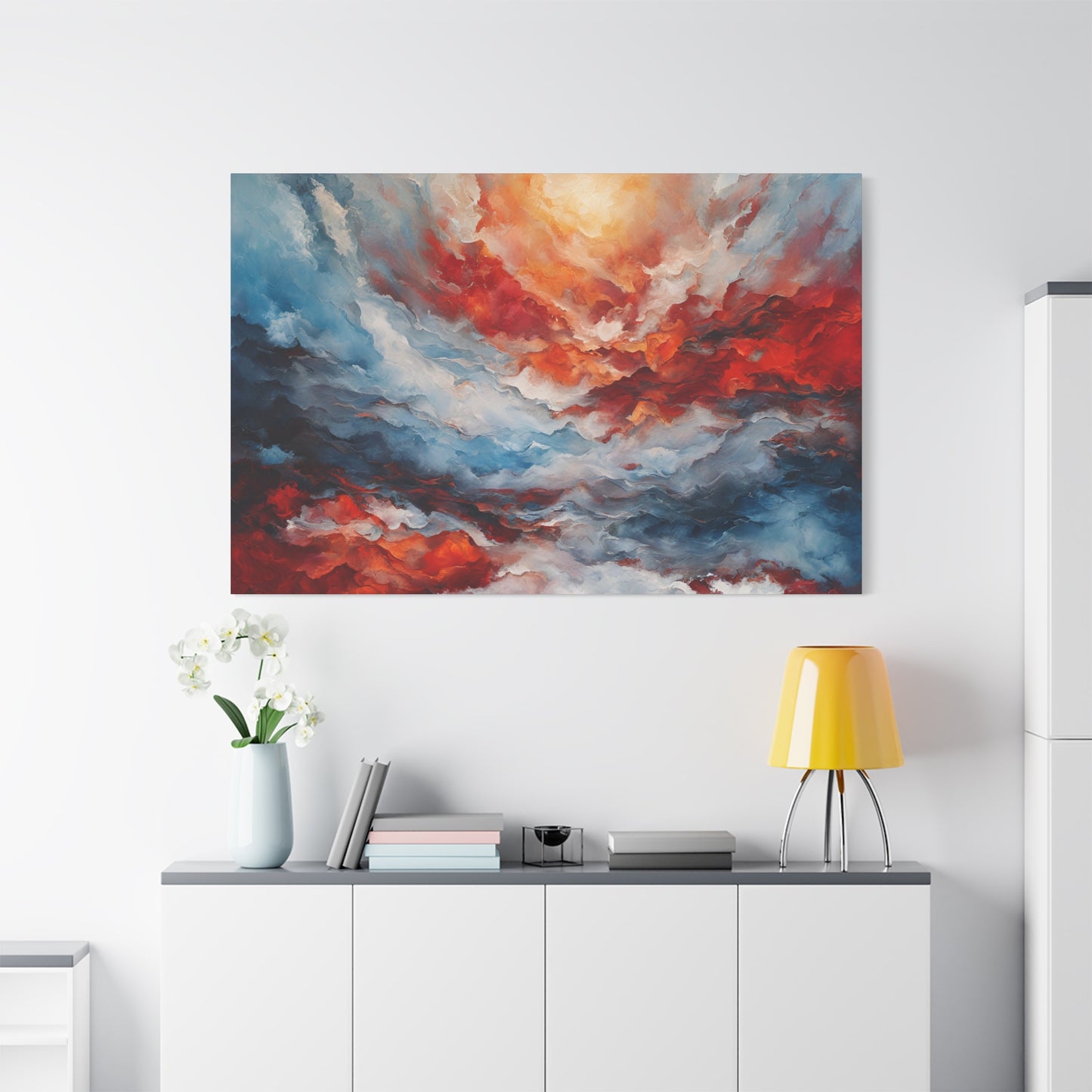 Vibrant Abstract Canvas Art - Wave of Color