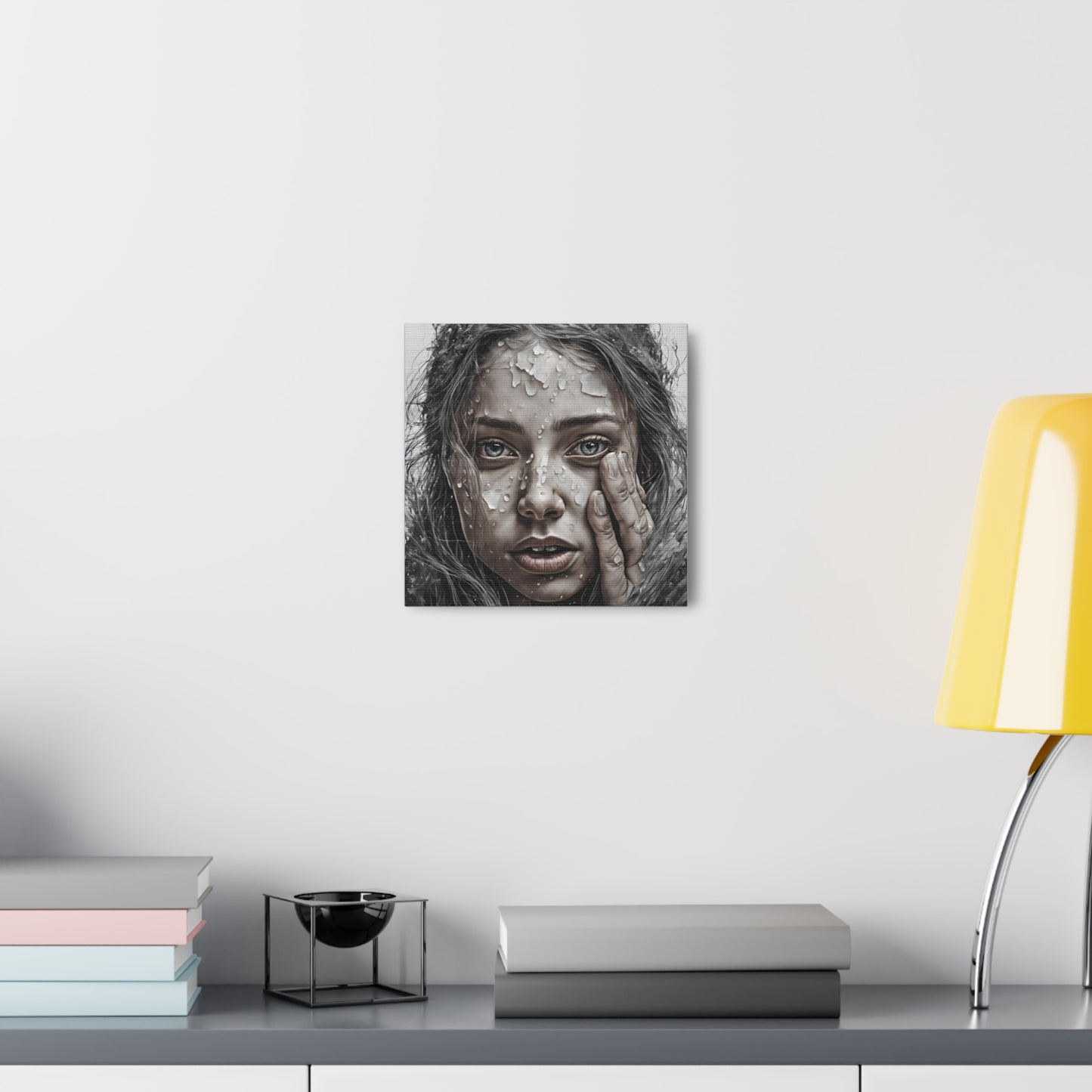 Emotional Close-Up Canvas Gallery Wrap - Stunning Art for Home Decor