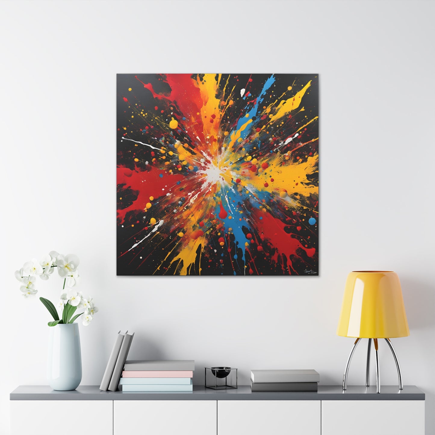 Canvas Gallery Wraps - Explosive Abstract Art for Modern Decor