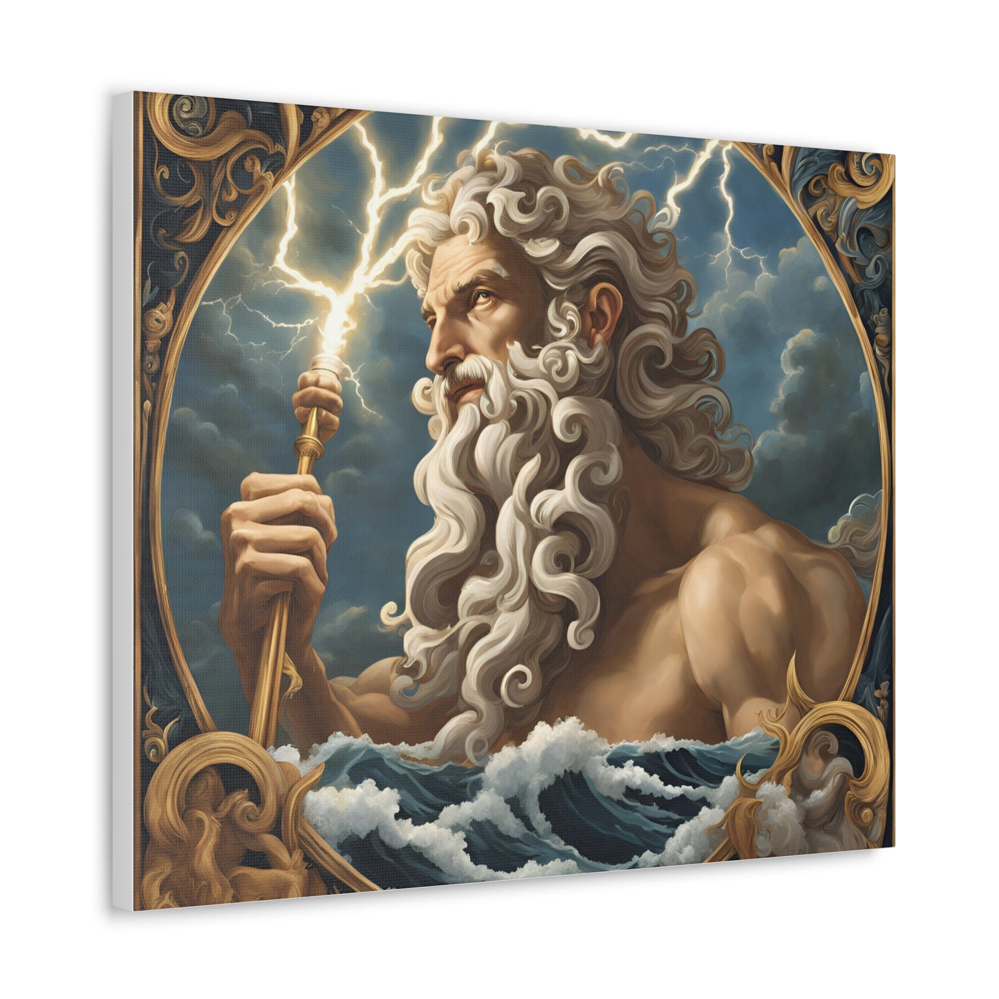 Mythical Zeus Canvas Gallery Wrap - Wall Art for Home Decor