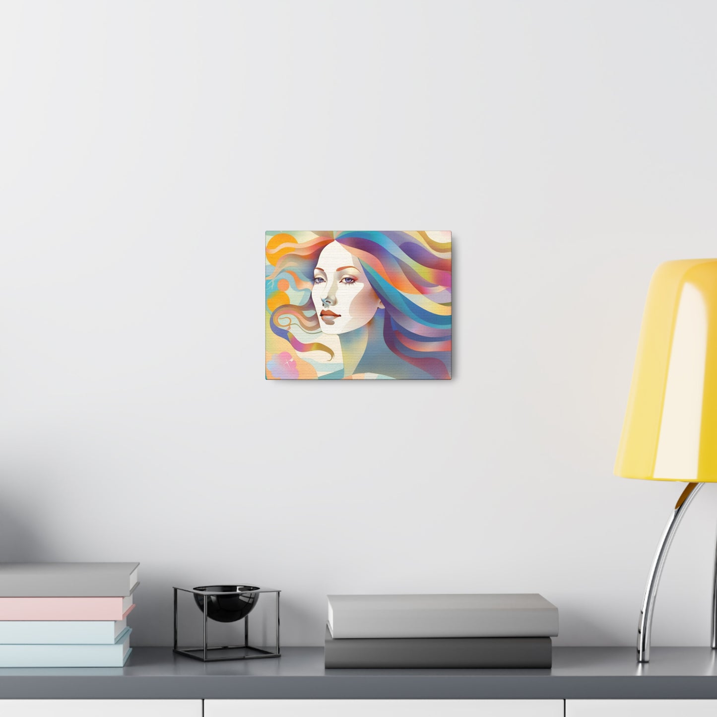 Canvas Gallery Wrap - Abstract Woman Colorful Wall Art