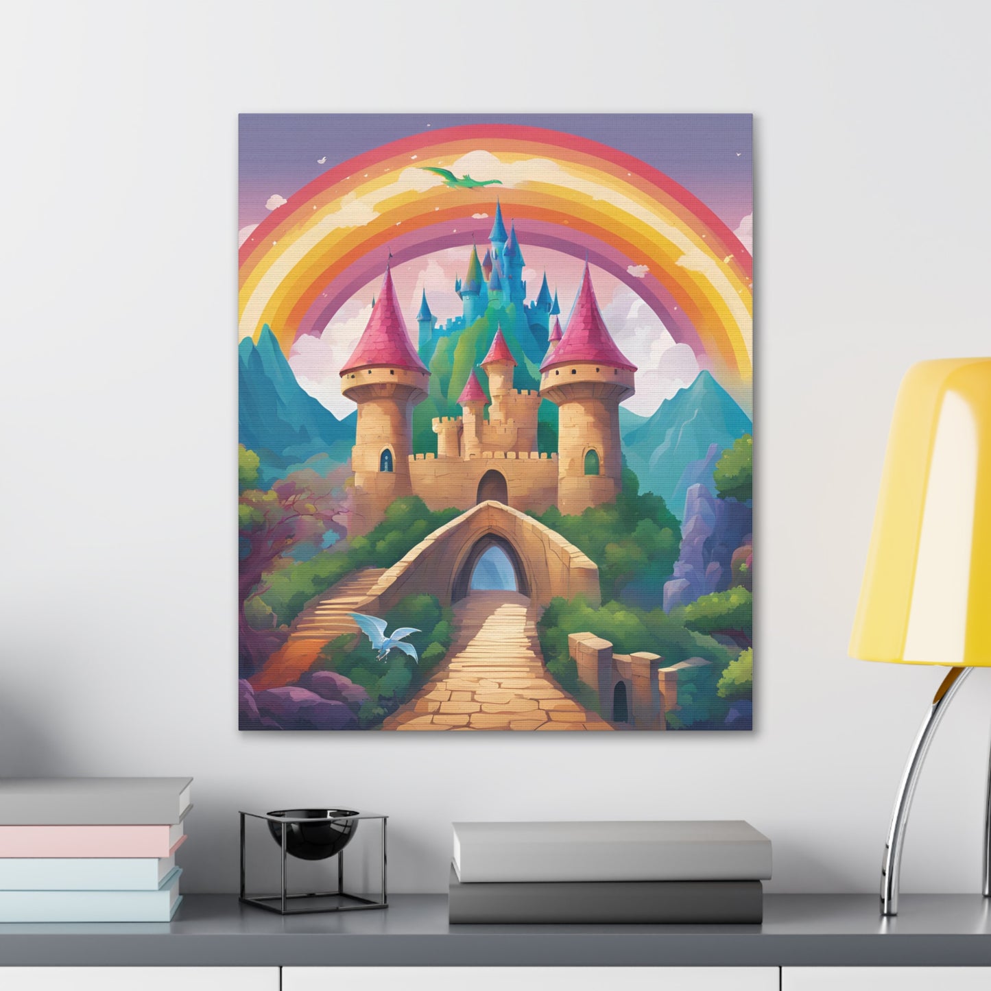 Canvas Gallery Wrap - Enchanted Castle Fantasy Art Home Decor