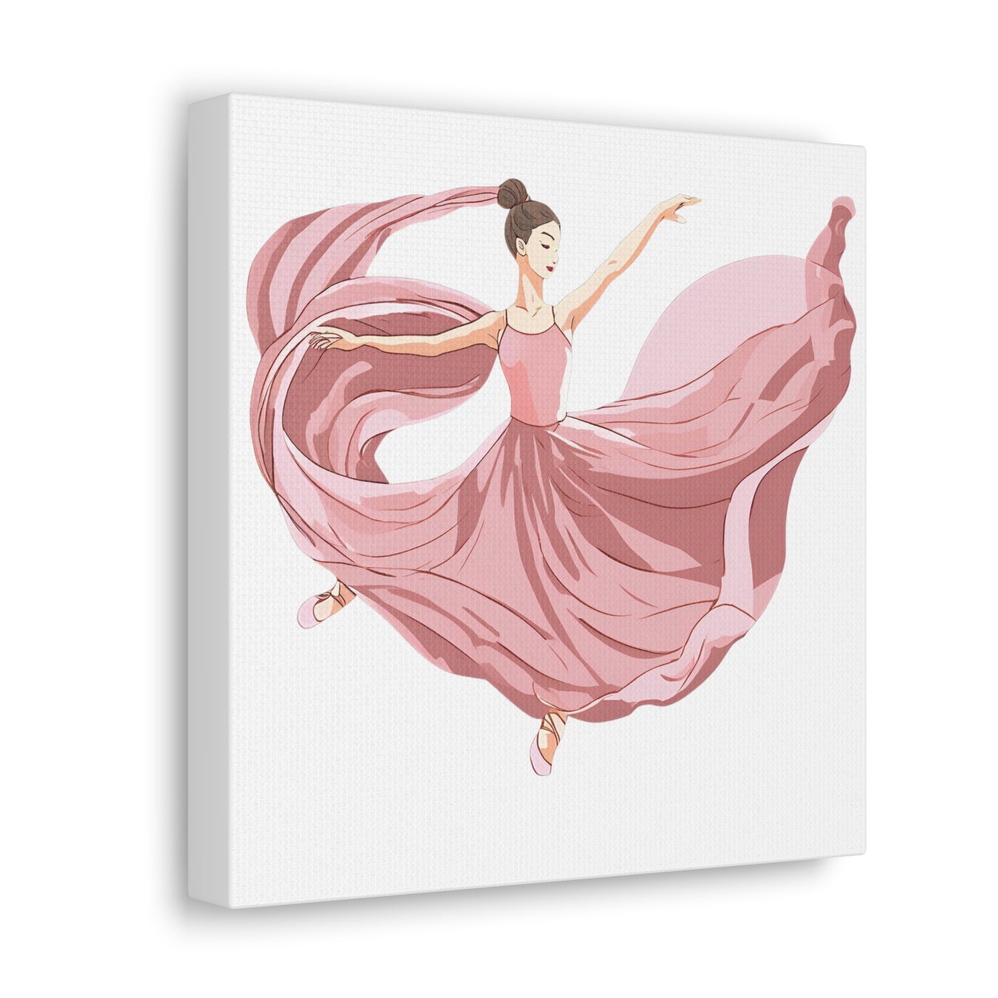 Elegant Ballet Canvas Gallery Wrap - Graceful Dancer Wall Art for Home Decor