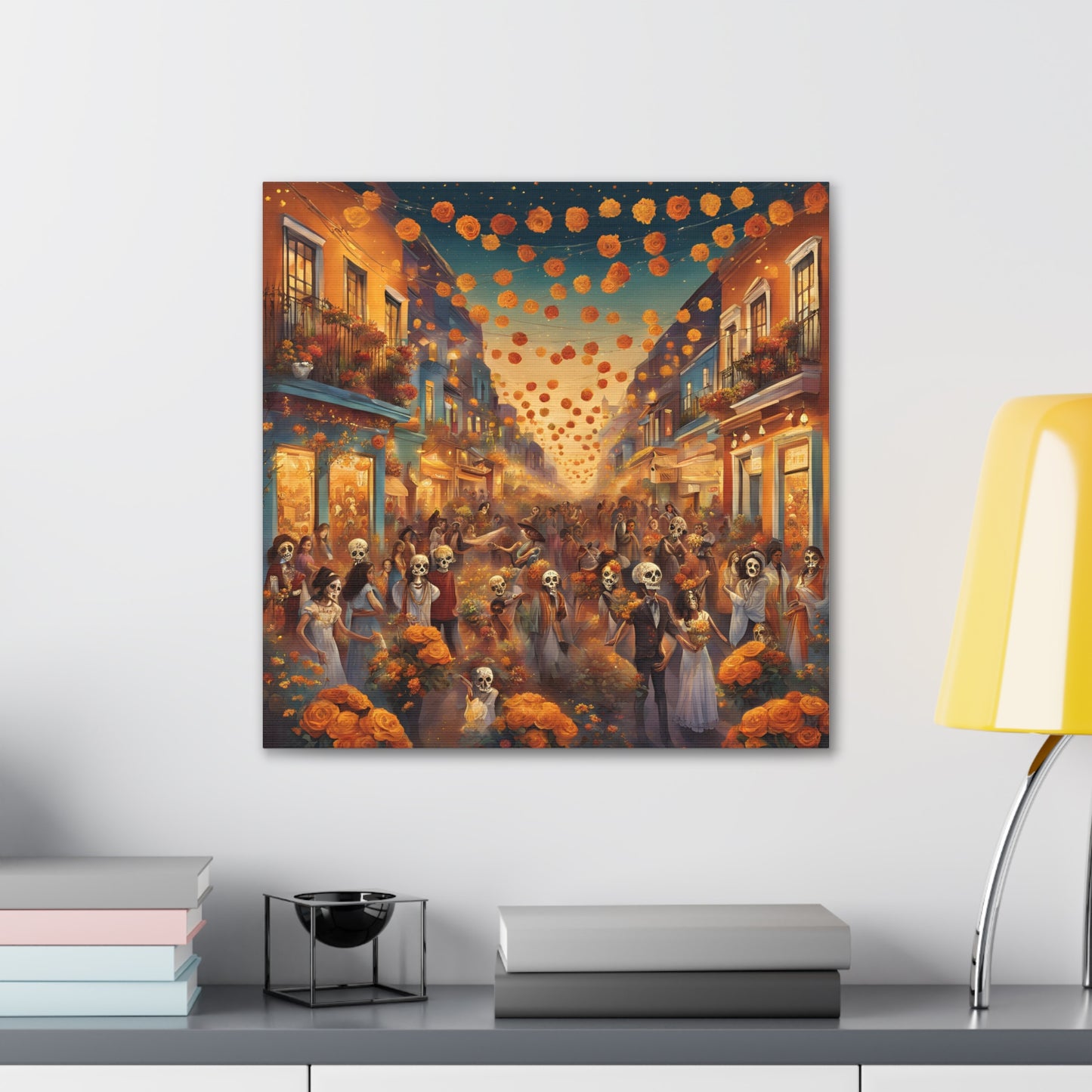 Day of the Dead Canvas Gallery Wraps - Vibrant Celebration Art