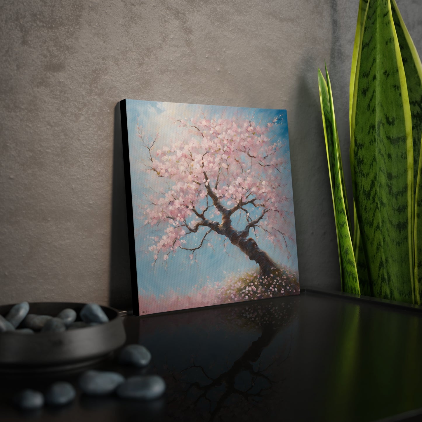 Canvas Photo  - Cherry Blossom Wall Art for Home Decor