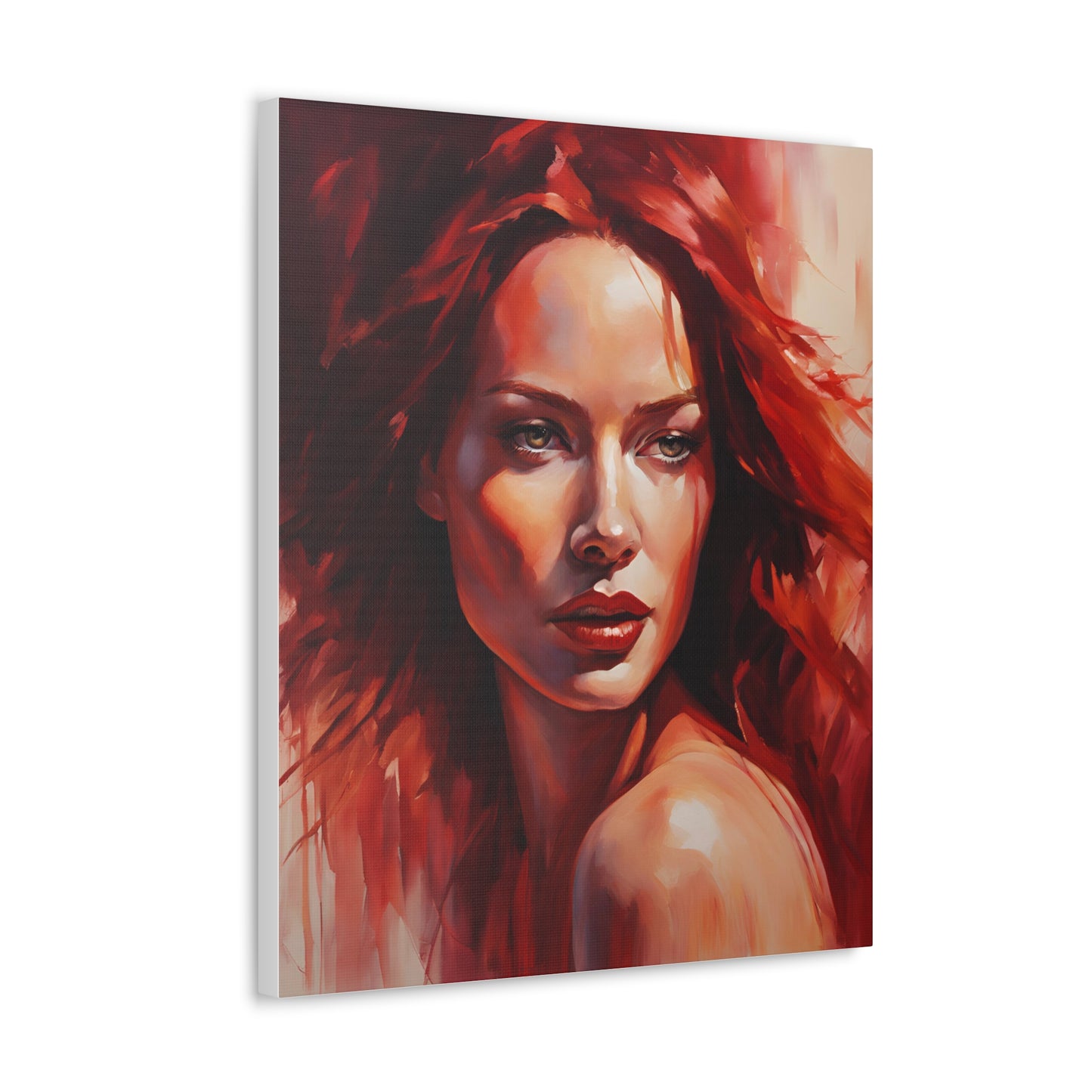 Stunning Canvas Gallery Wrap - Bold Red Art for Modern Spaces