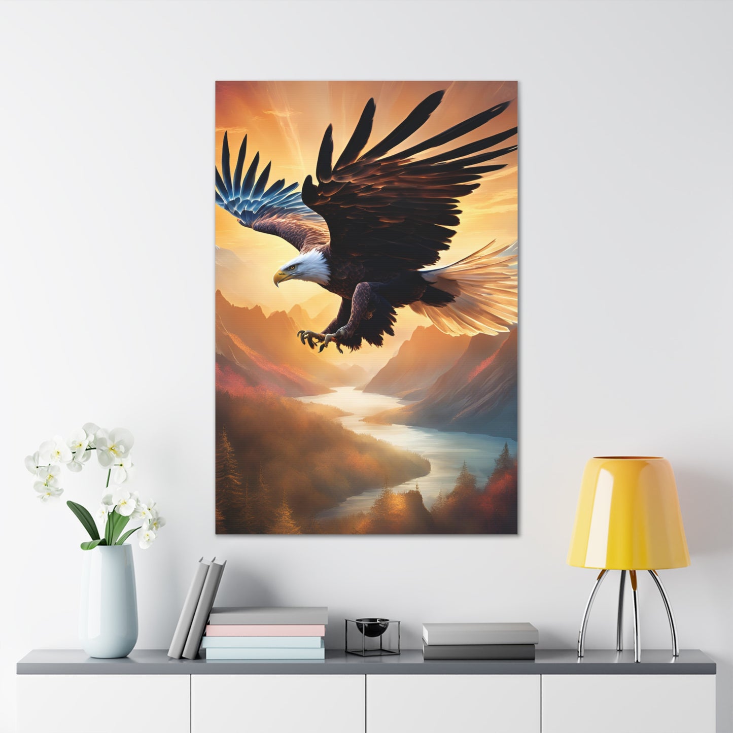 Majestic Eagle Canvas Gallery Wrap - Stunning Wall Art for Nature Lovers