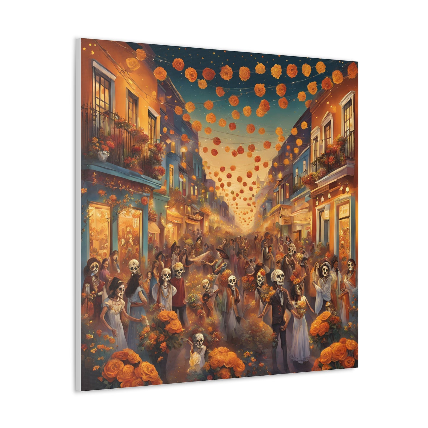 Day of the Dead Canvas Gallery Wraps - Vibrant Celebration Art