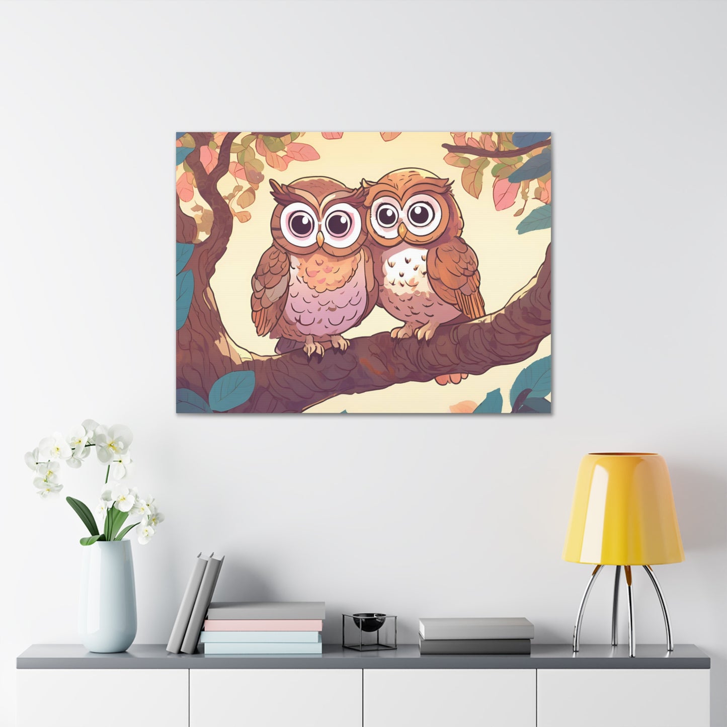 Charming Owl Canvas Gallery Wrap - Perfect Wall Art for Nature Lovers