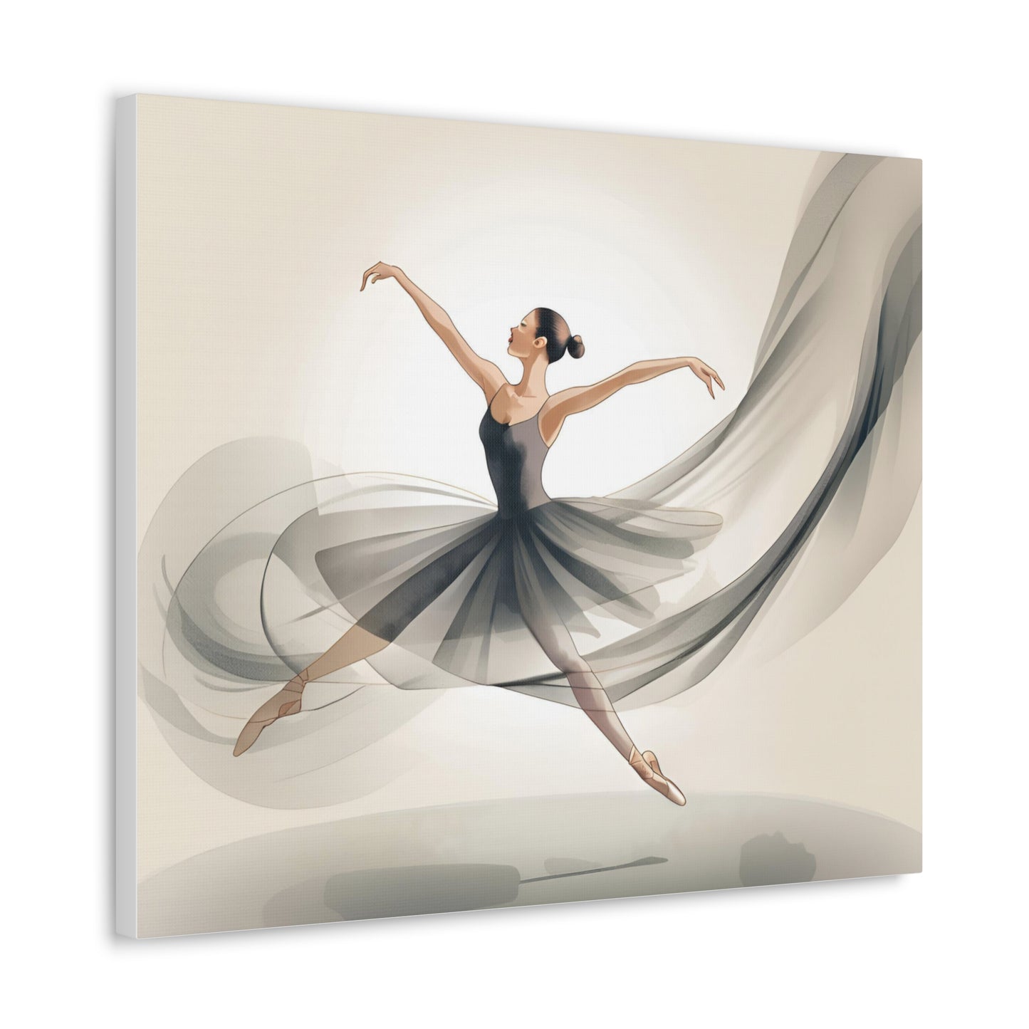 Elegant Ballerina Canvas Gallery Wrap – Chic Wall Art for Dance Lovers