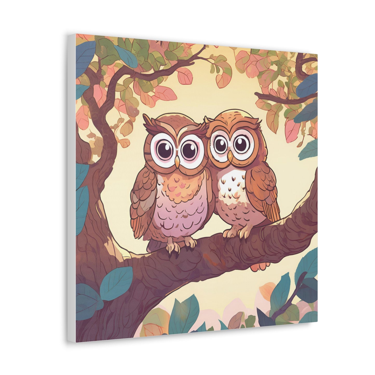 Charming Owl Canvas Gallery Wrap - Perfect Wall Art for Nature Lovers