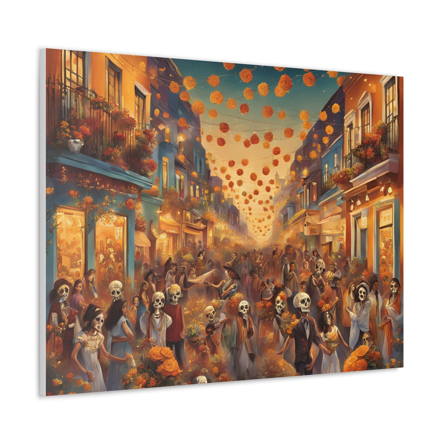 Day of the Dead Canvas Gallery Wraps - Vibrant Celebration Art