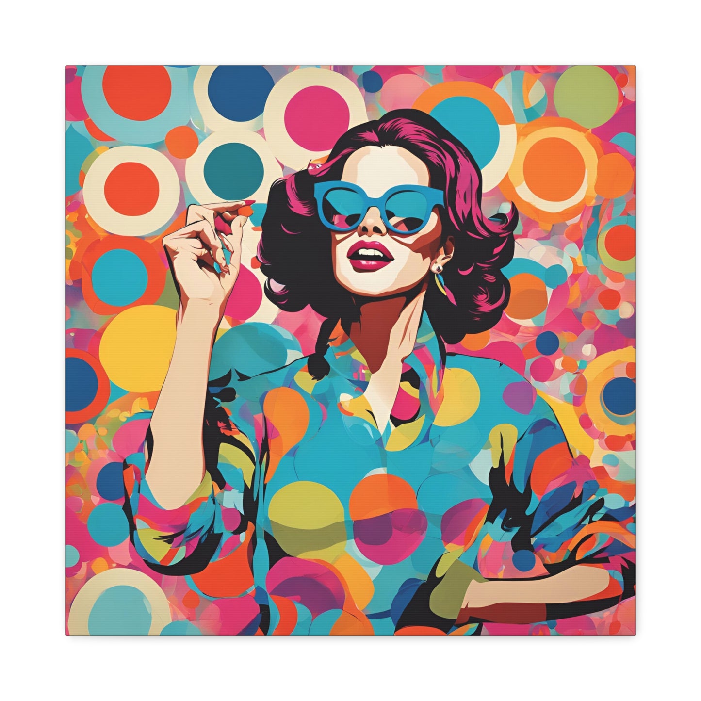 Canvas Gallery Wraps - Colorful Retro Pop Art Wall Decor