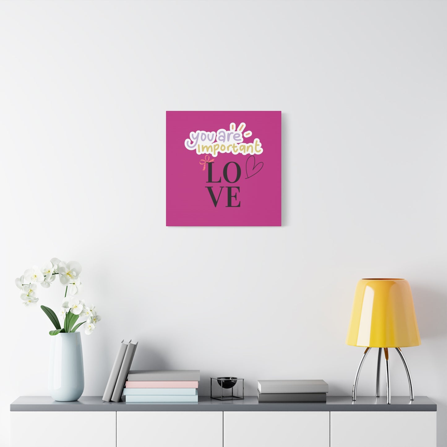 Canvas Wall Art – 'You Are Important: Love'