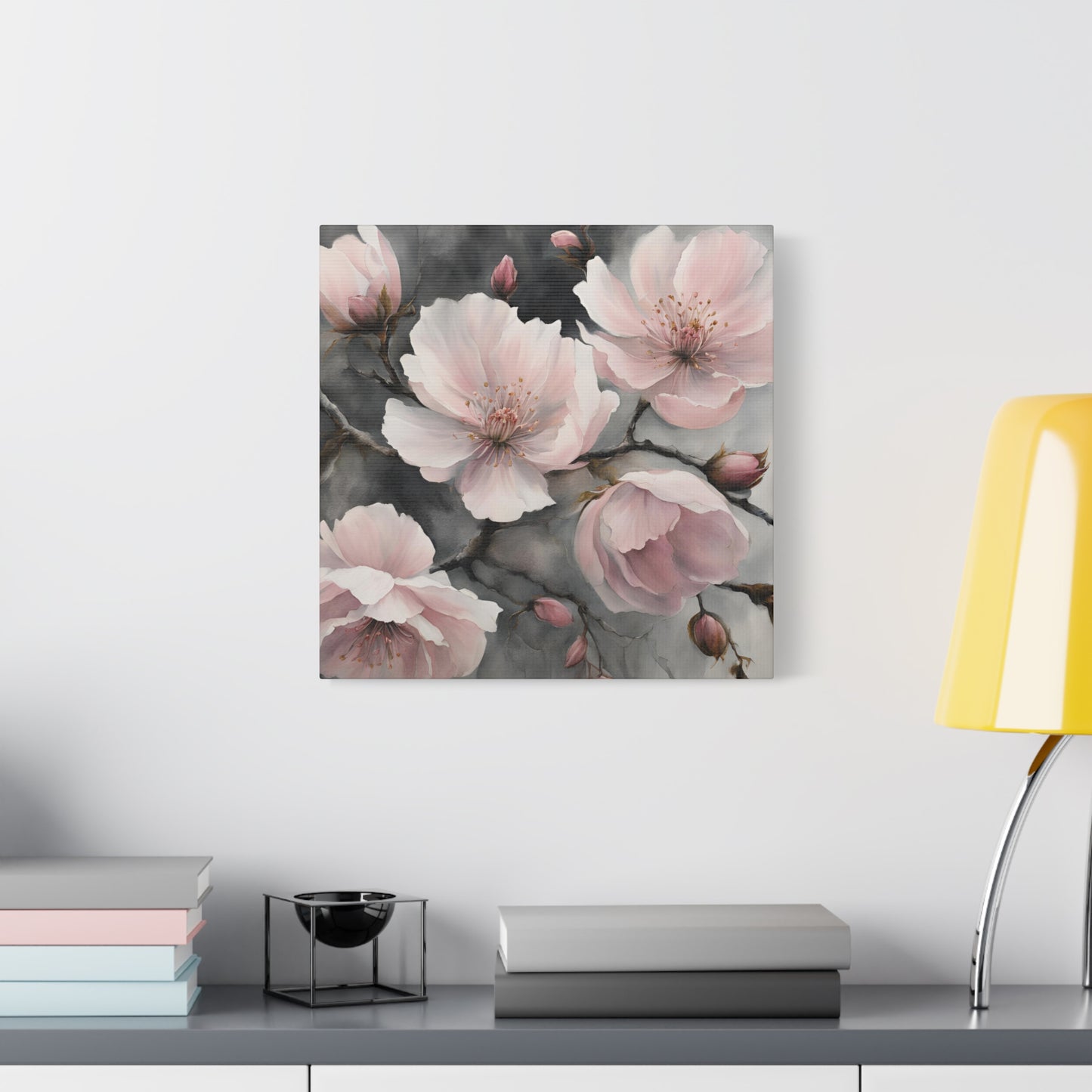 Cherry Blossom Matte Canvas Art – Elegant Floral Wall Décor | Crafted Canvass