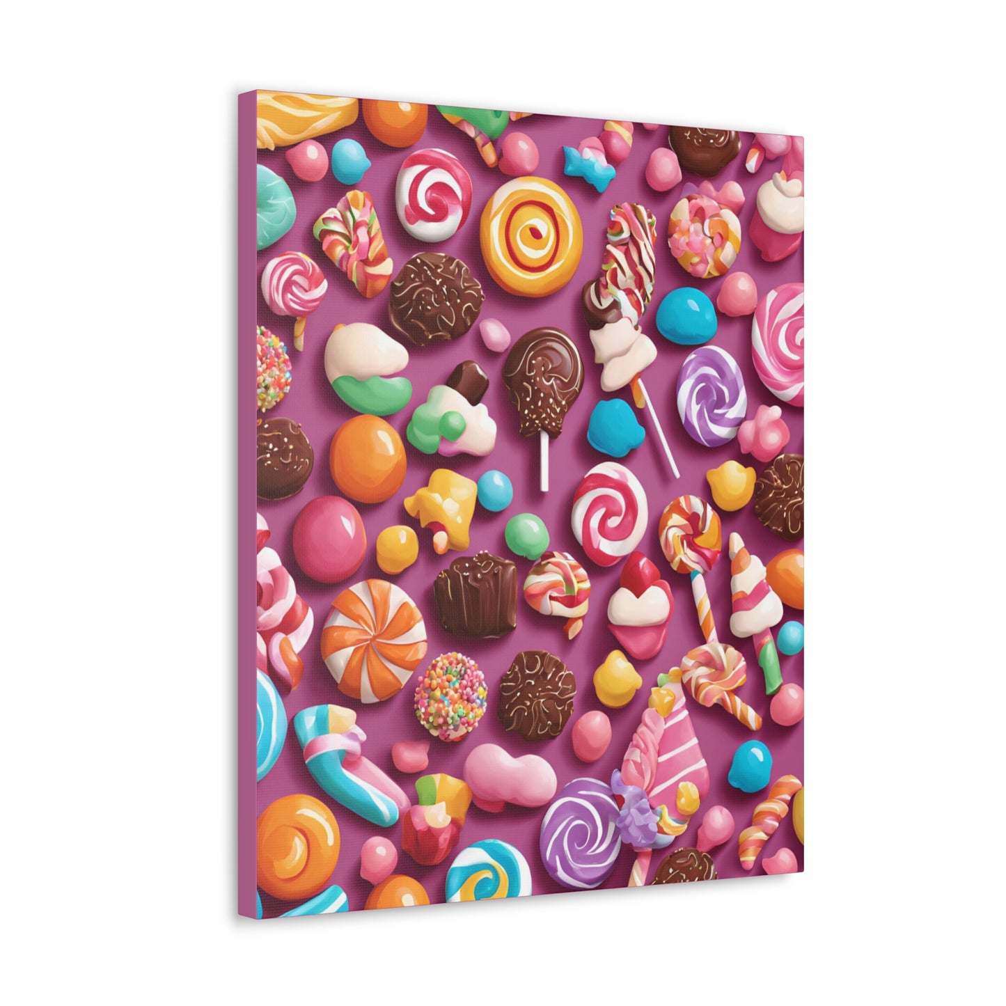 Canvas Gallery Wraps - Candy-Themed Sweet Treat Wall Art for Decor Lovers