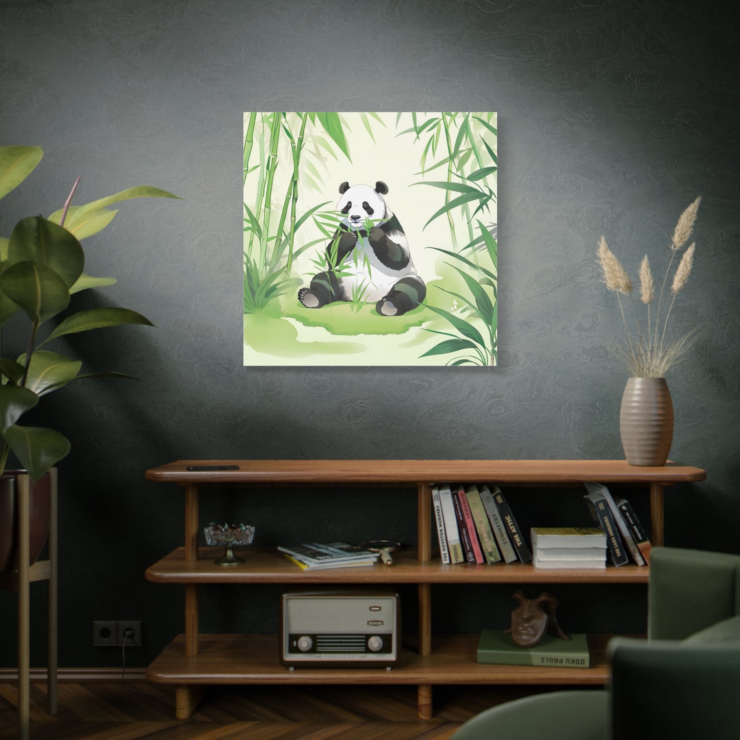 Whimsical Panda Canvas Art - Tranquil Nature Wall Decor